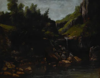 Cascade in a Rocky Landscape